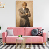 John F Kennedy Officieel portret Canvas Afdruk (Insitu (Woonkamer))