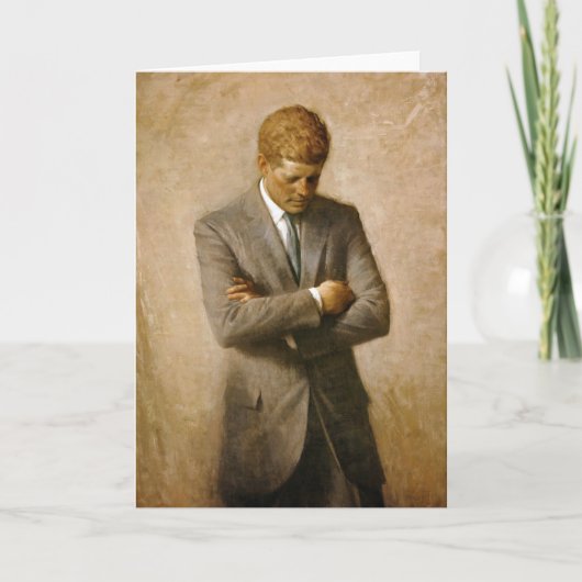 John F Kennedy Officieel Portret door Aaron Kaart (Voorkant)