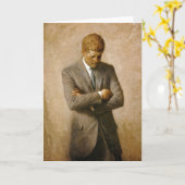 John F Kennedy Officieel Portret door Aaron Kaart (Gele Bloem)