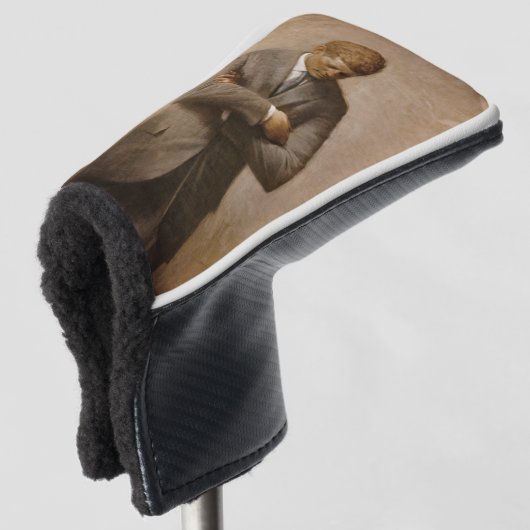 John F Kennedy Officieel portret Golfheadcover (3/4 voorkant)