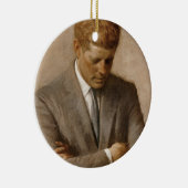 John F Kennedy Officieel portret Keramisch Ornament (Rechts)