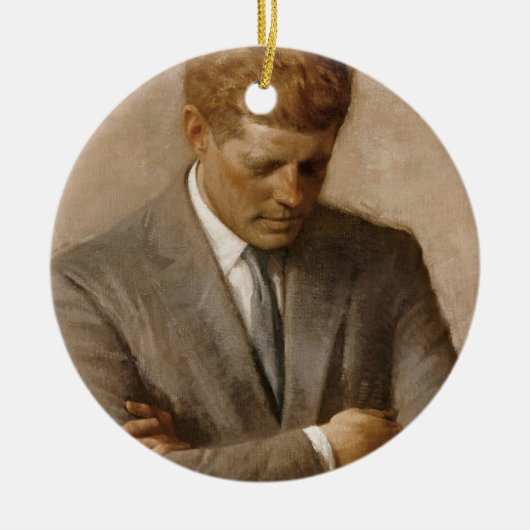 John F Kennedy Officieel portret Keramisch Ornament (Voorkant)