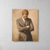John F. Kennedy Officiële portret Canvas Afdruk (Voorkant)