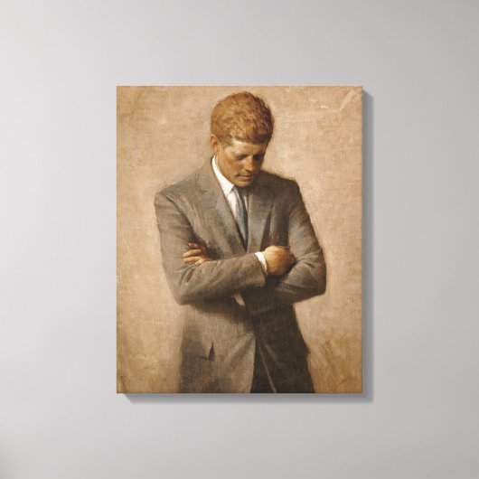 John F. Kennedy Officiële portret Canvas Afdruk (Voorkant)