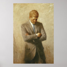 John F. Kennedy Painting Poster