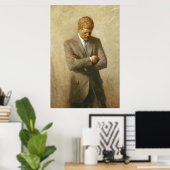 John F. Kennedy Painting Poster (Thuiskantoor)