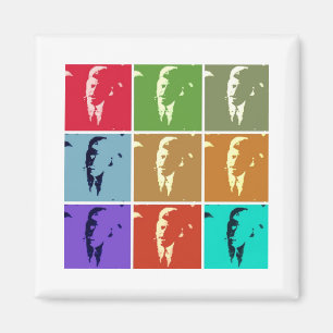 John F Kennedy Pop Art Magneet