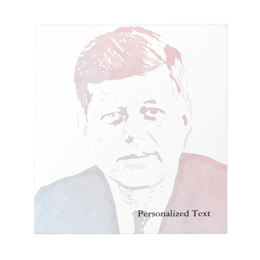 John F. Kennedy Pop Art Portret Notitieblok (Voorkant)