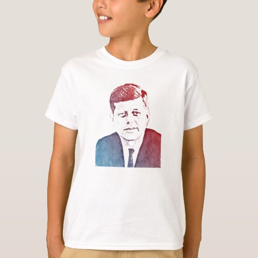 John F. Kennedy Pop Art Portret T-shirt (Voorkant)