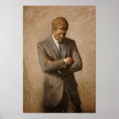 John F. Kennedy Portrait Poster (Voorkant)