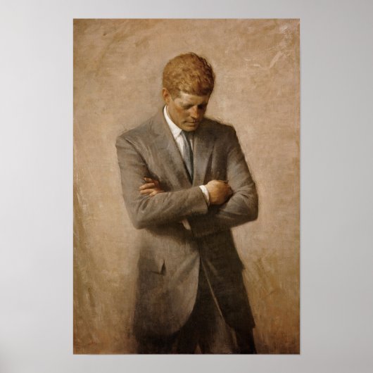 John F. Kennedy Portrait Poster (Voorkant)
