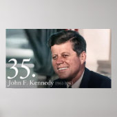 John F. Kennedy Poster (Voorkant)