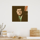 John F Kennedy Poster (Keuken)