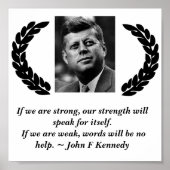 John F. Kennedy Poster (Voorkant)