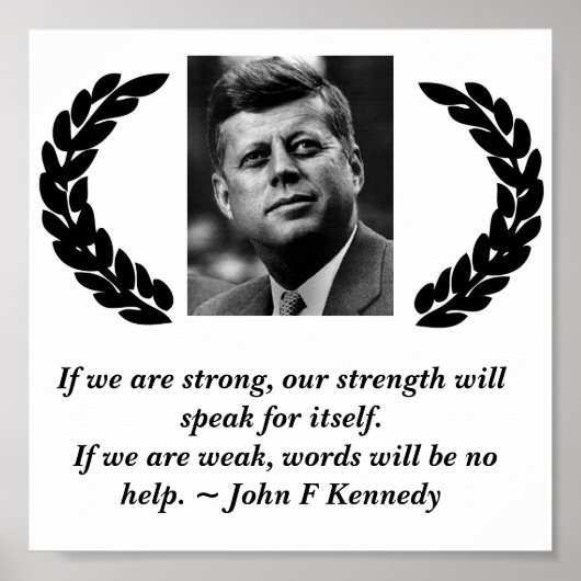 John F. Kennedy Poster (Voorkant)