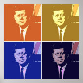 John F Kennedy Poster (Voorkant)