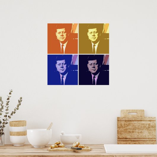 John F Kennedy Poster (Keuken)