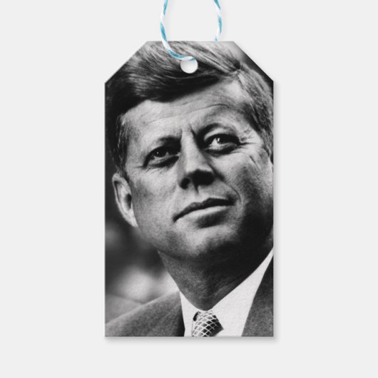 John F Kennedy President Cadeaulabel (Voorkant)