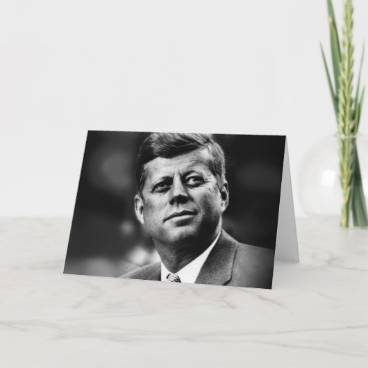 John F Kennedy President Feestdagen Kaart (Voorkant)