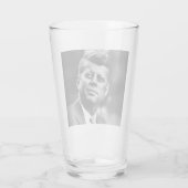 John F Kennedy President Glas (Achterkant)