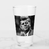 John F Kennedy President Glas (Voorkant)
