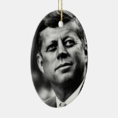 John F Kennedy President Keramisch Ornament (Rechts)