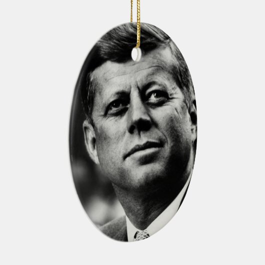 John F Kennedy President Keramisch Ornament (Rechts)