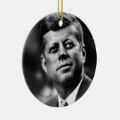 John F Kennedy President Keramisch Ornament (Rechts)