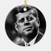 John F Kennedy President Keramisch Ornament (Voorkant)