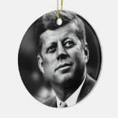 John F Kennedy President Keramisch Ornament (Links)