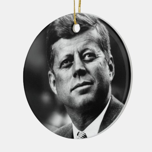 John F Kennedy President Keramisch Ornament (Links)