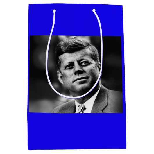 John F Kennedy President Medium Cadeauzakje (Voorkant)