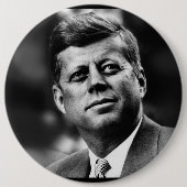 John F Kennedy President Ronde Button 6,0 Cm (Voorkant)