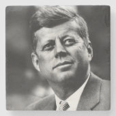 John F Kennedy President Stenen Onderzetter (Voorkant)