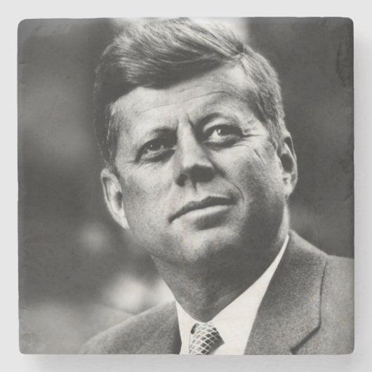 John F Kennedy President Stenen Onderzetter (Voorkant)
