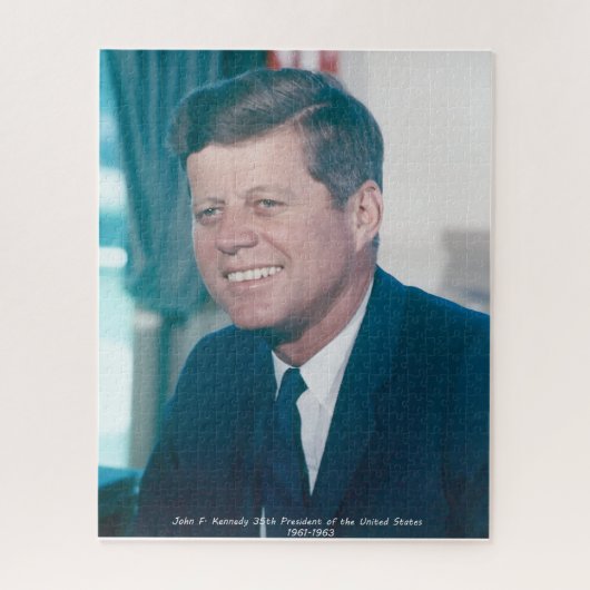 John F. Kennedy President van de Verenigde Staten Legpuzzel (Verticaal)