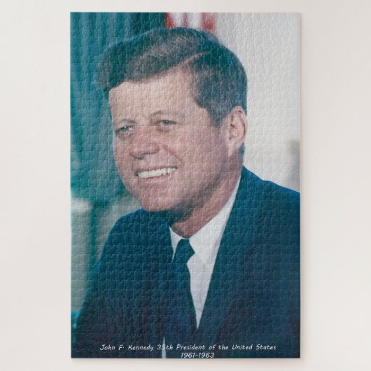 John F. Kennedy President van de Verenigde Staten Legpuzzel (Verticaal)
