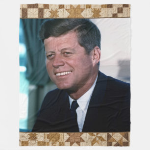 John F Kennedy Presidentiële Quilt Dekbed Fleece Deken