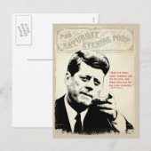 John F. Kennedy Quote Briefkaart (Voorkant / Achterkant)