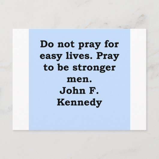 john f kennedy quote briefkaart (Voorkant)