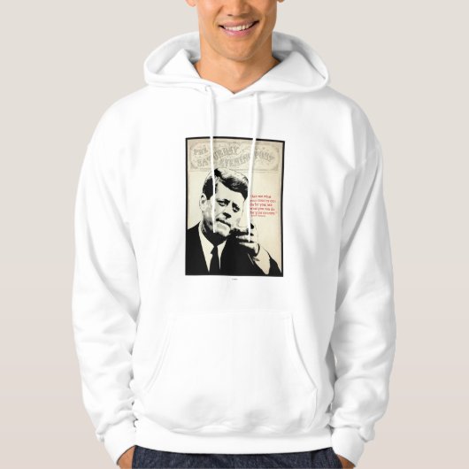 John F. Kennedy Quote Hoodie (Voorkant)