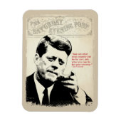 John F. Kennedy Quote Magneet (Verticaal)