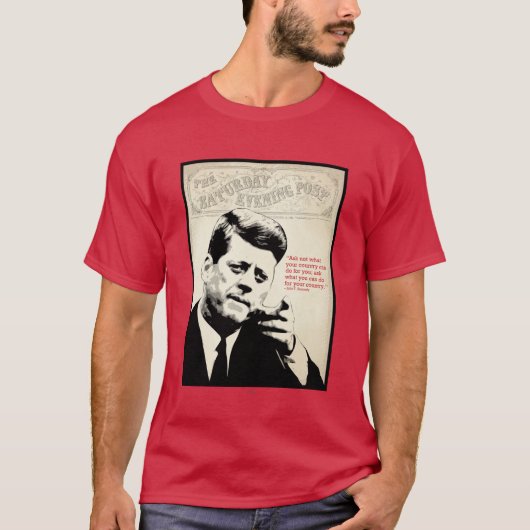 John F. Kennedy Quote T-shirt (Voorkant)