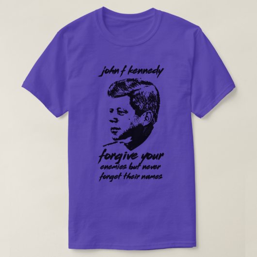 John f Kennedy Quote T-shirt (Design voorkant)
