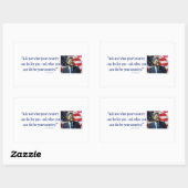 John F Kennedy Rechthoekige Sticker (Vel)