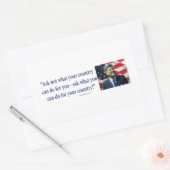 John F Kennedy Rechthoekige Sticker (Envelop)