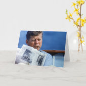 John F Kennedy Roken Kaart (Gele Bloem)