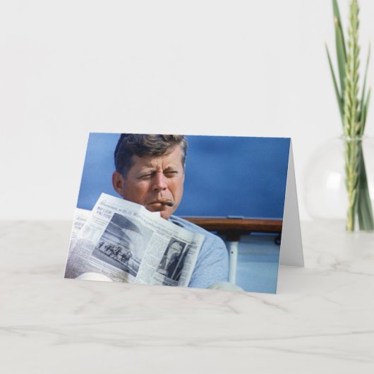 John F Kennedy Roken Kaart (Voorkant)