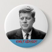 John F. Kennedy Ronde Button 4,0 Cm (Voorkant)