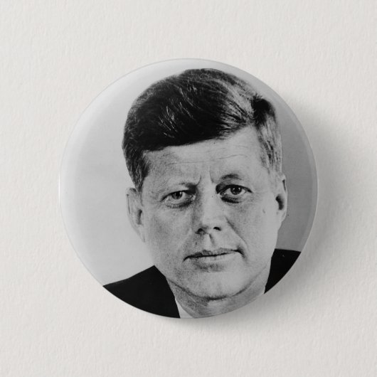 John F. Kennedy Ronde Button 5,7 Cm (Voorkant)